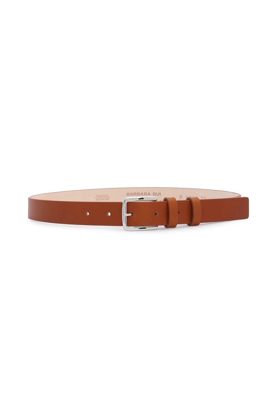 Sharp-barbed leather belt