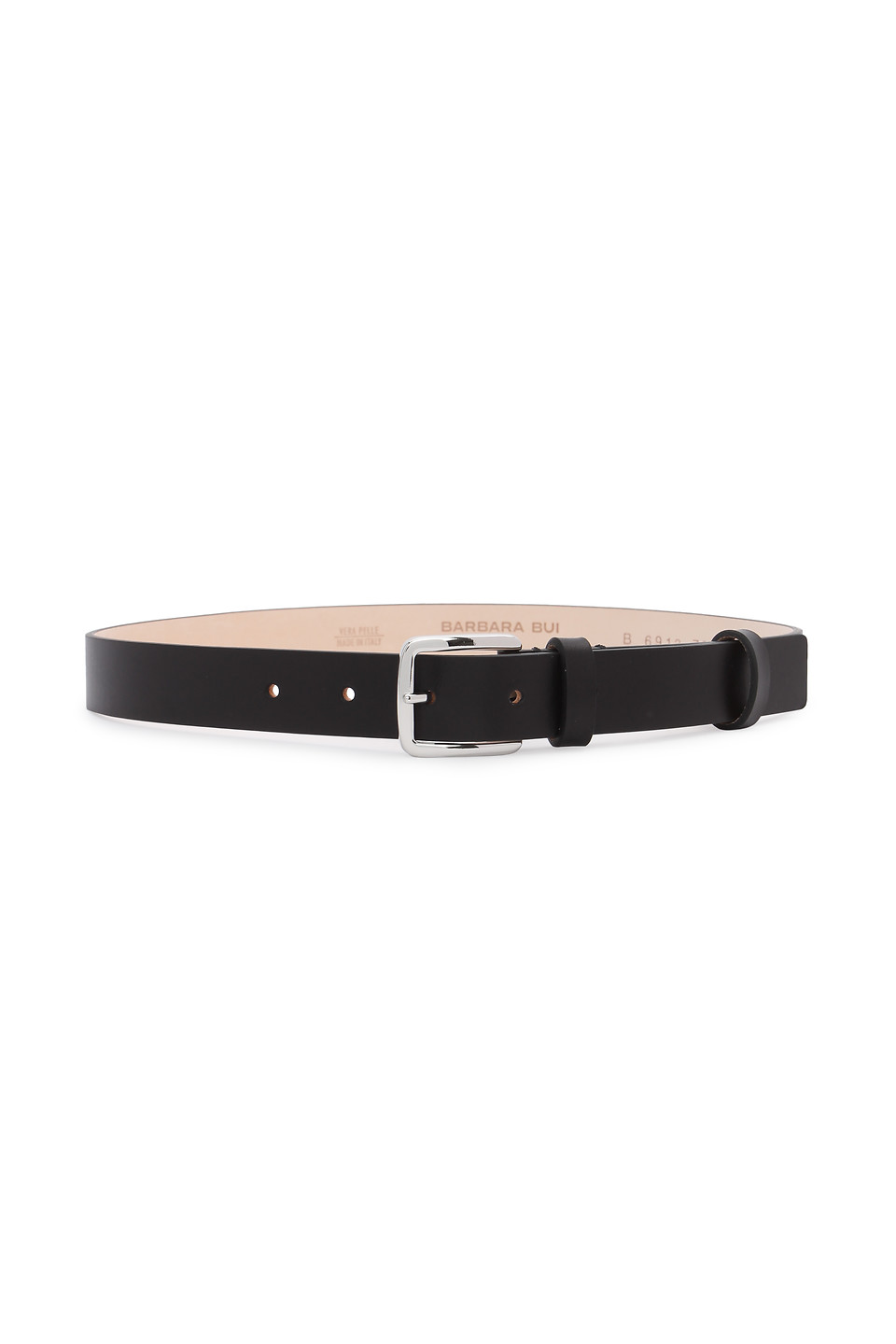 Sharp-barbed leather belt